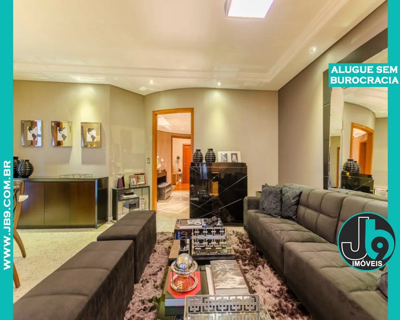 Furnished apartment with 3 bedrooms and 2 bathrooms
