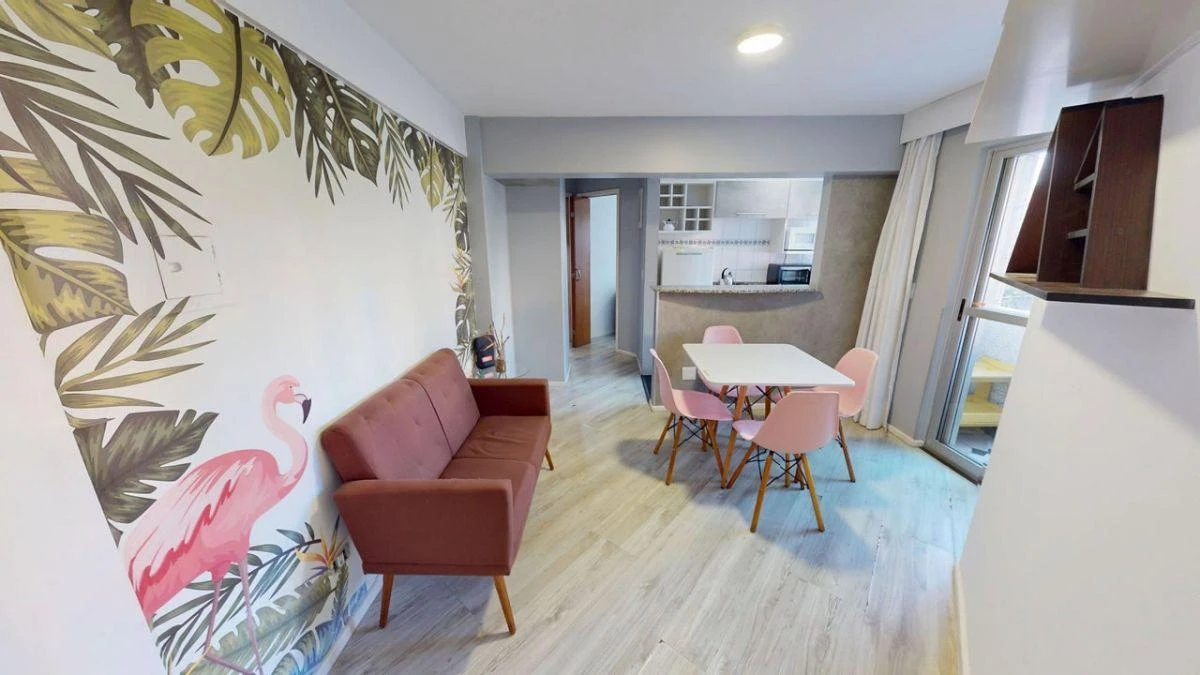 Home office in a 2-bedroom apartment, 35 m²
