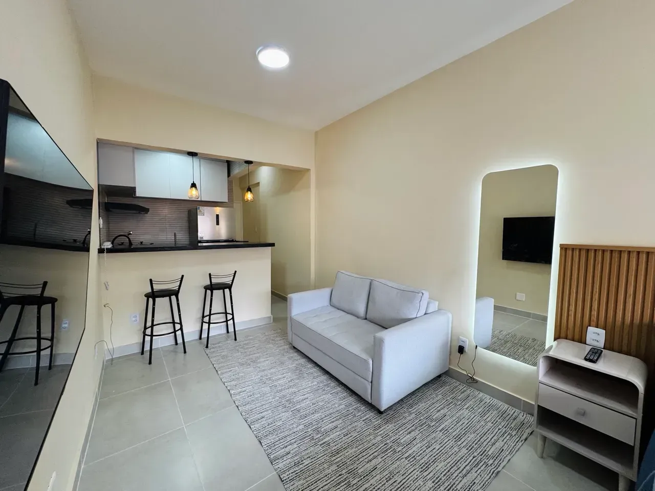 Apartamento mobiliado com cozinha aberta e 1 quarto — photo 2