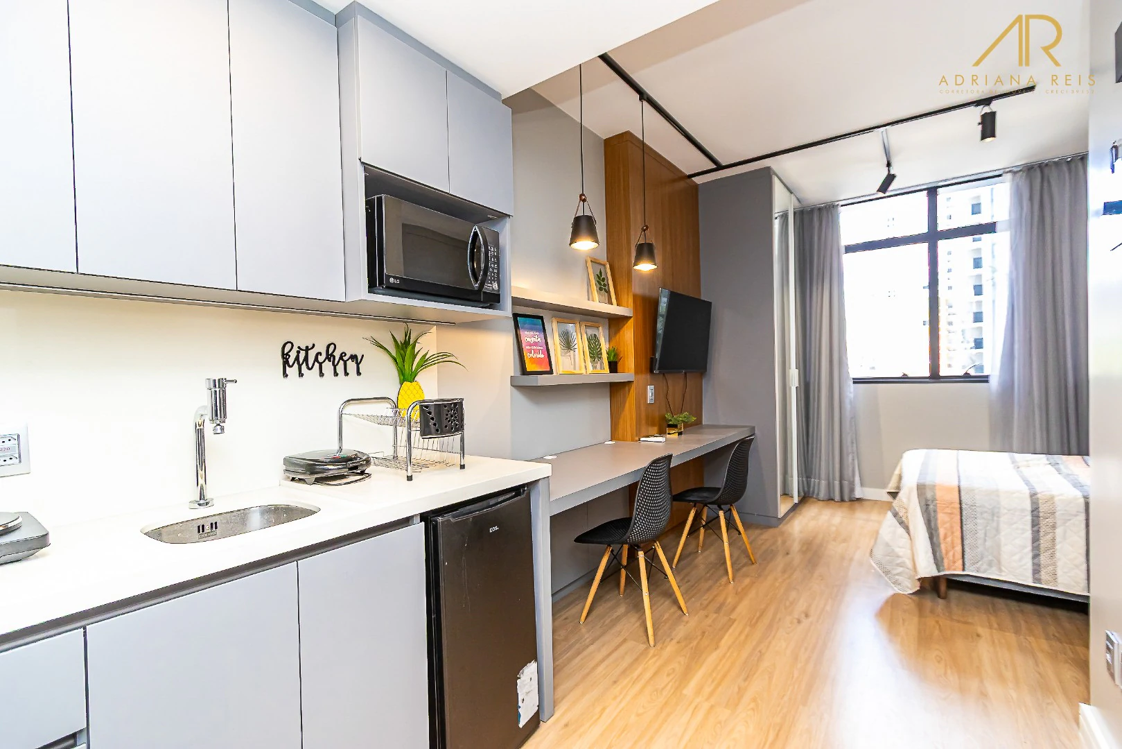 Departamento con espacio de home office en Curitiba