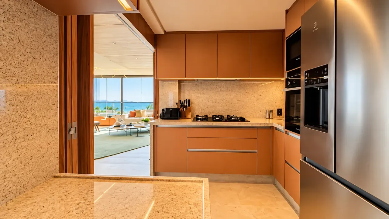 Furnished apartment, 157 m², with floor-to-ceiling windows — photo 15