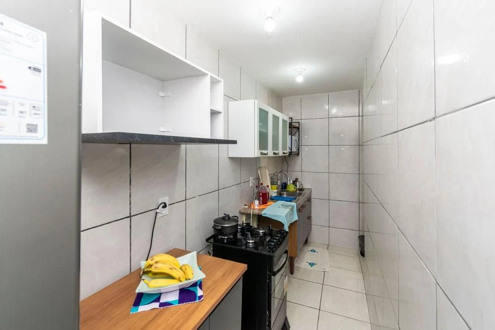 Furnished house with 1 bedroom and a gas stove kitchen