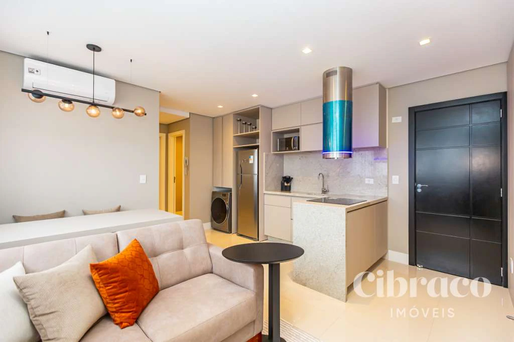 Furnished 1-bedroom apartment with open-plan kitchen and 60 m²