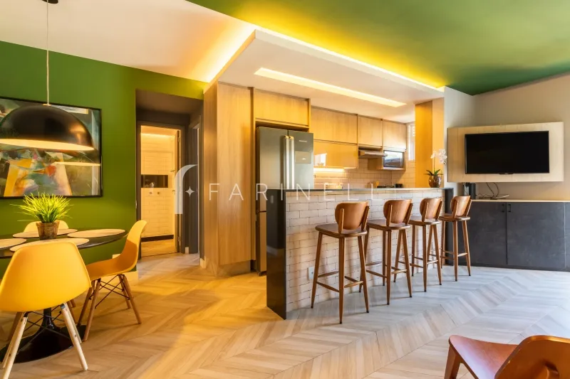 Furnished 1-bedroom apartment with open-plan kitchen and parking — photo 2