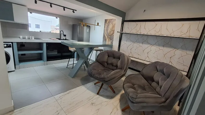 One-bedroom apartment with a washing machine in Curitiba — photo 7