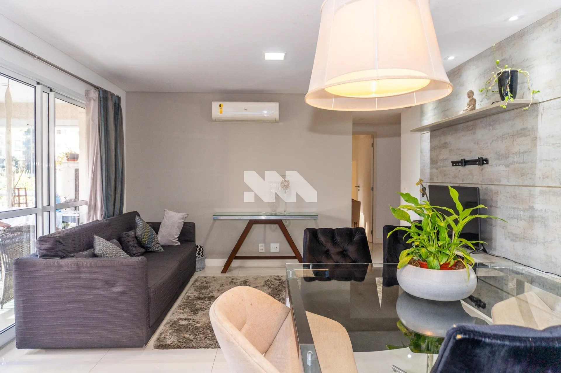 Semi-furnished apartment with 3 bedrooms and balcony grill — photo 33