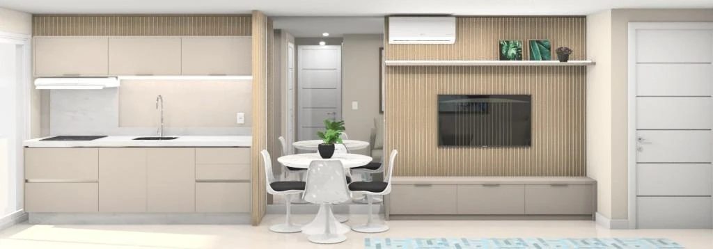 Apartamento mobiliado de 2 quartos com espaço de home office — photo 7