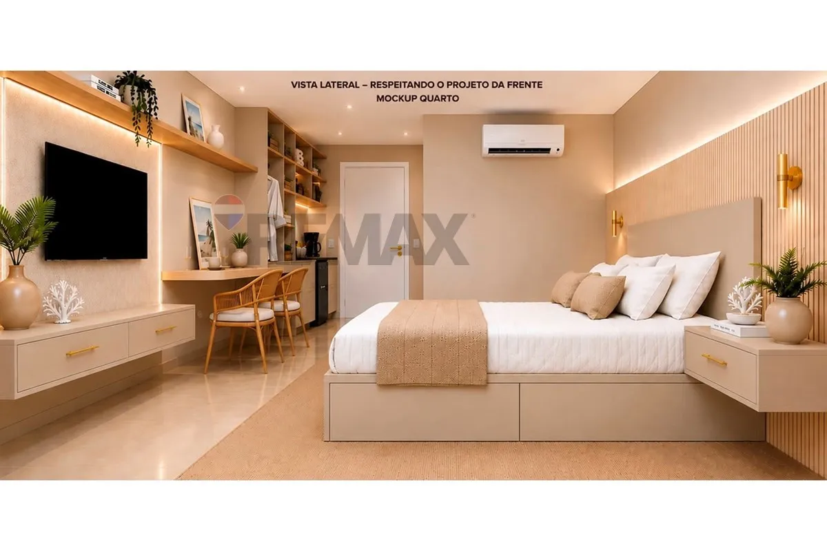 Furnished 17 m² apartment with private garden