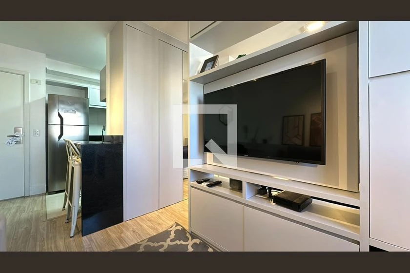 Furnished studio with an open-plan kitchen and 1 bath — photo 2