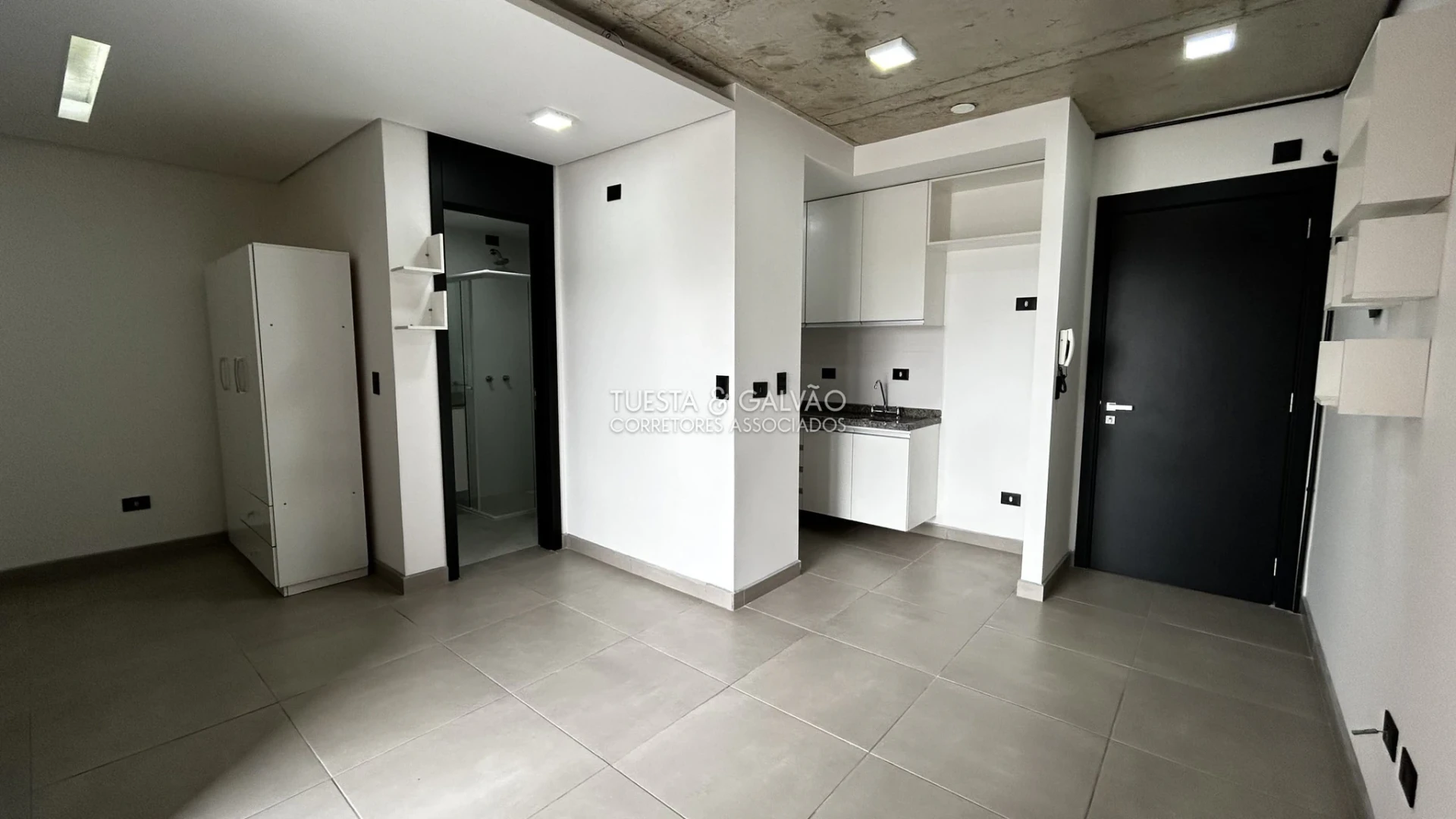 Квартира с 1 спальней и кухней открытой планировки, 47 м²