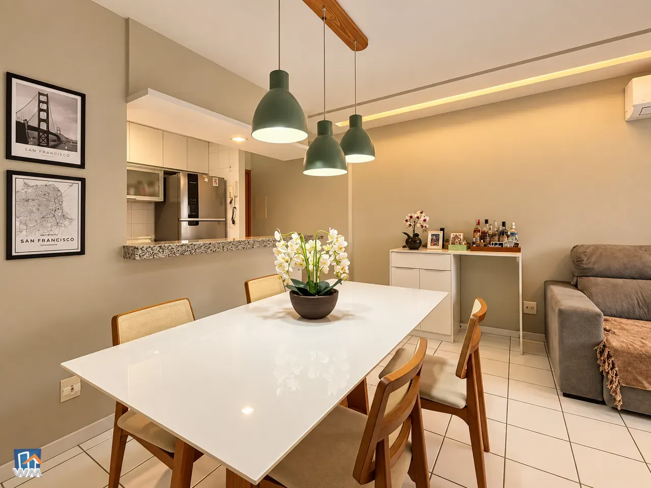 Furnished apartment, 80 m², with a walk-in closet — photo 12