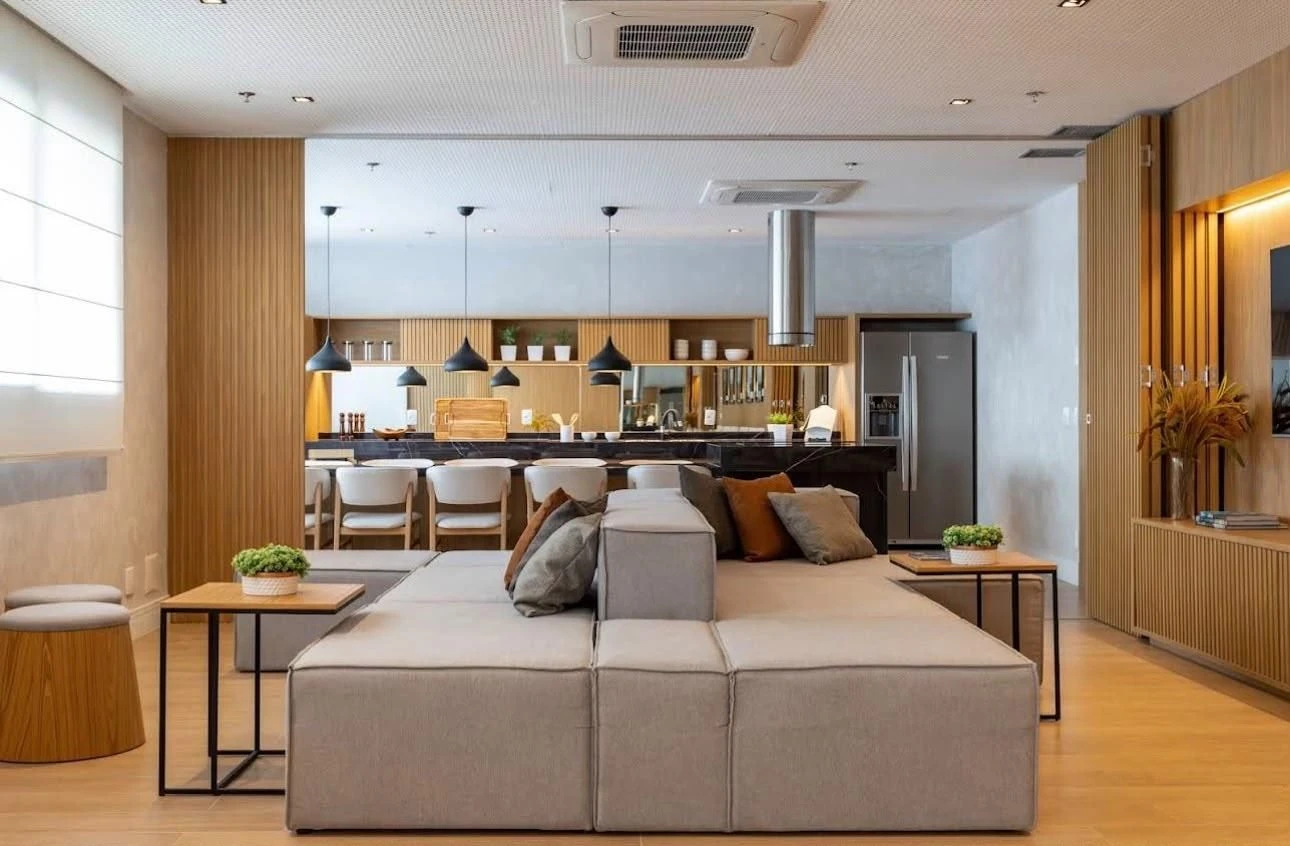 Apartamento mobiliado com varanda e 3 quartos — photo 43