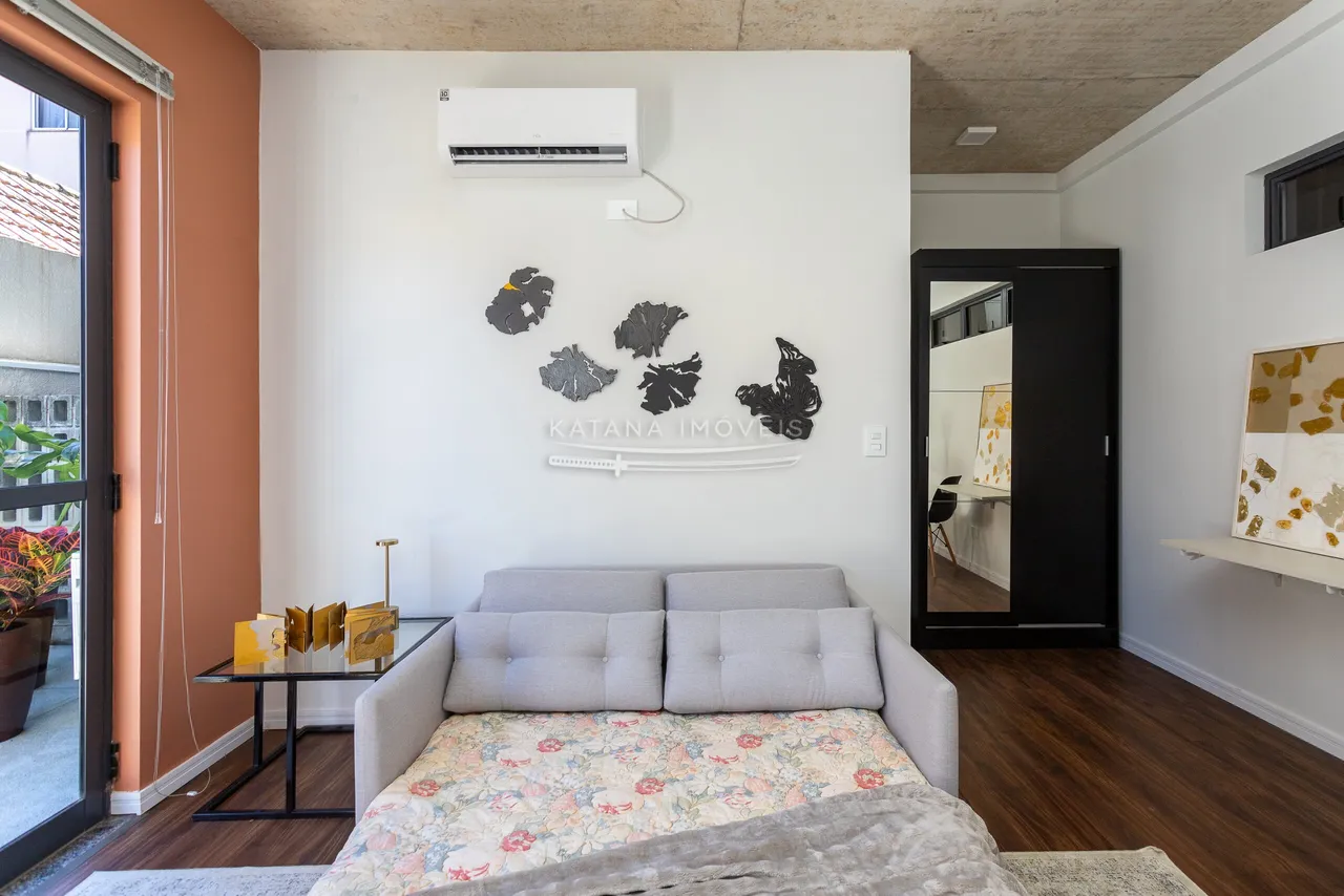 Studio mobiliado com cozinha compacta e 1 banheiro — photo 7