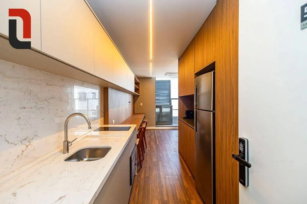 Furnished studio with 1 bedroom and balcony BBQ