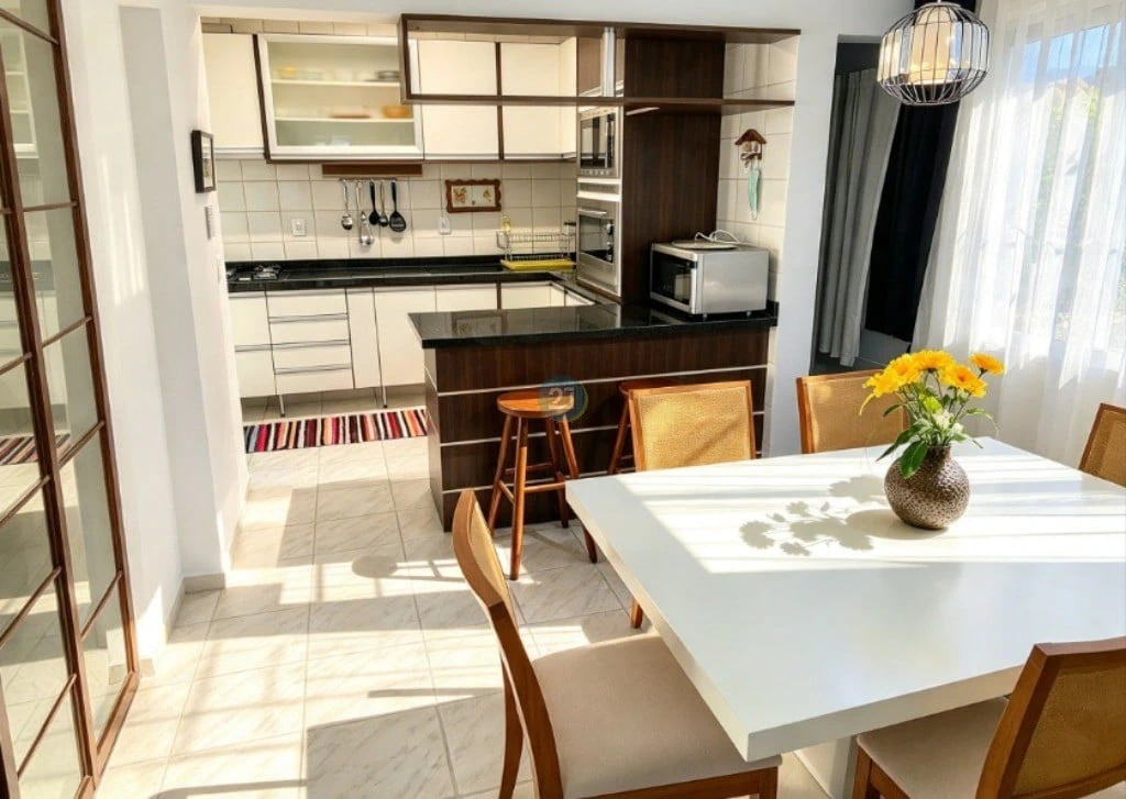 Glass-enclosed balcony in a 3-bedroom apartment, 98 m² — photo 2