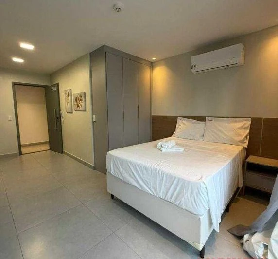Меблированная квартира 25 м² с 1 спальней и открытой кухней
