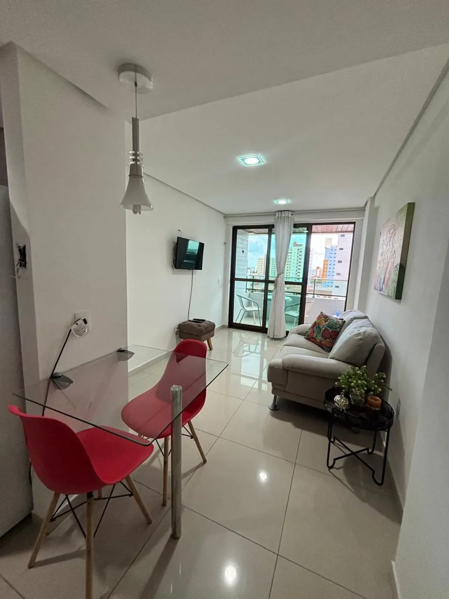 Home office in a one-bedroom apartment, 45 m²