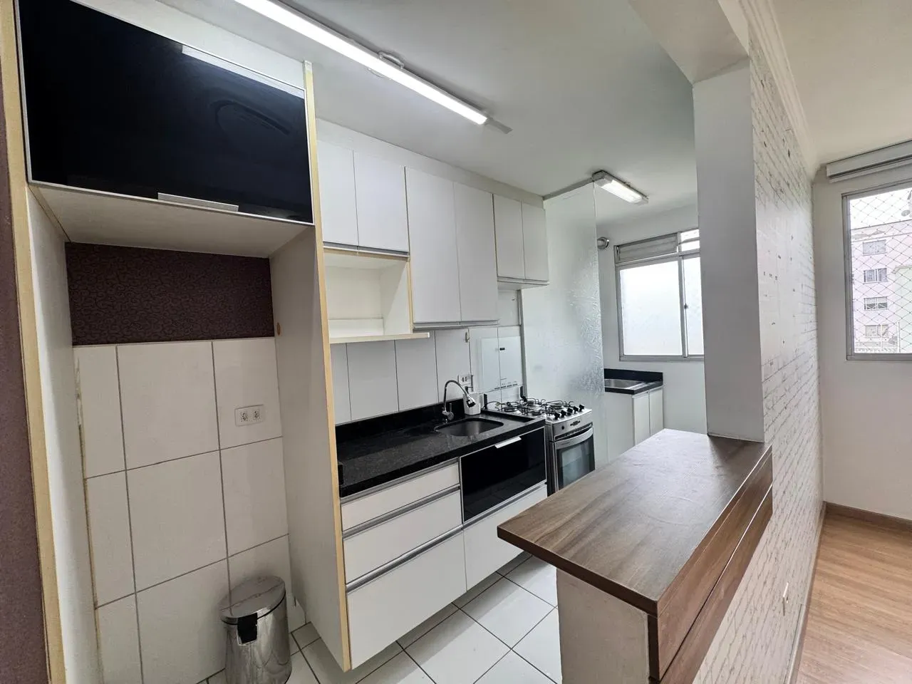 2-bedroom apartment with a washing machine in Curitiba