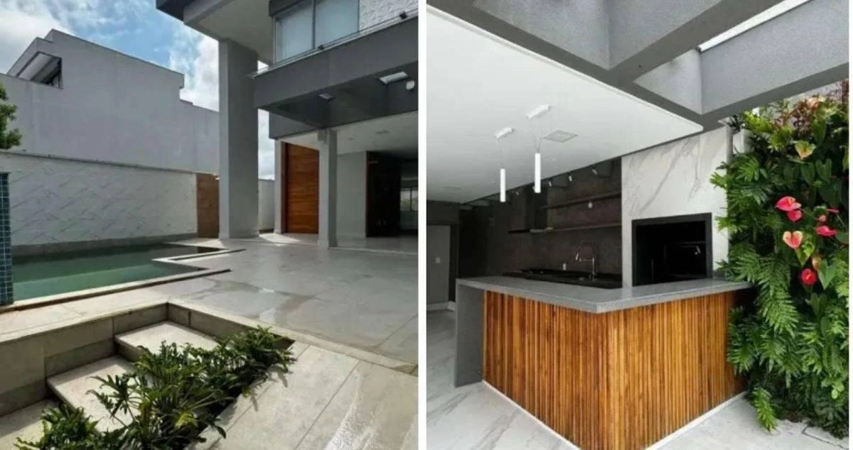 Balcony with a grill in a 3-bedroom house, 300 m² — photo 9