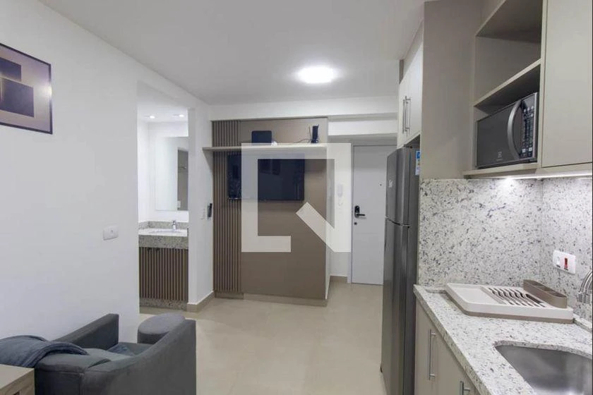 Furnished 1-bedroom apartment with an electric mini-kitchen