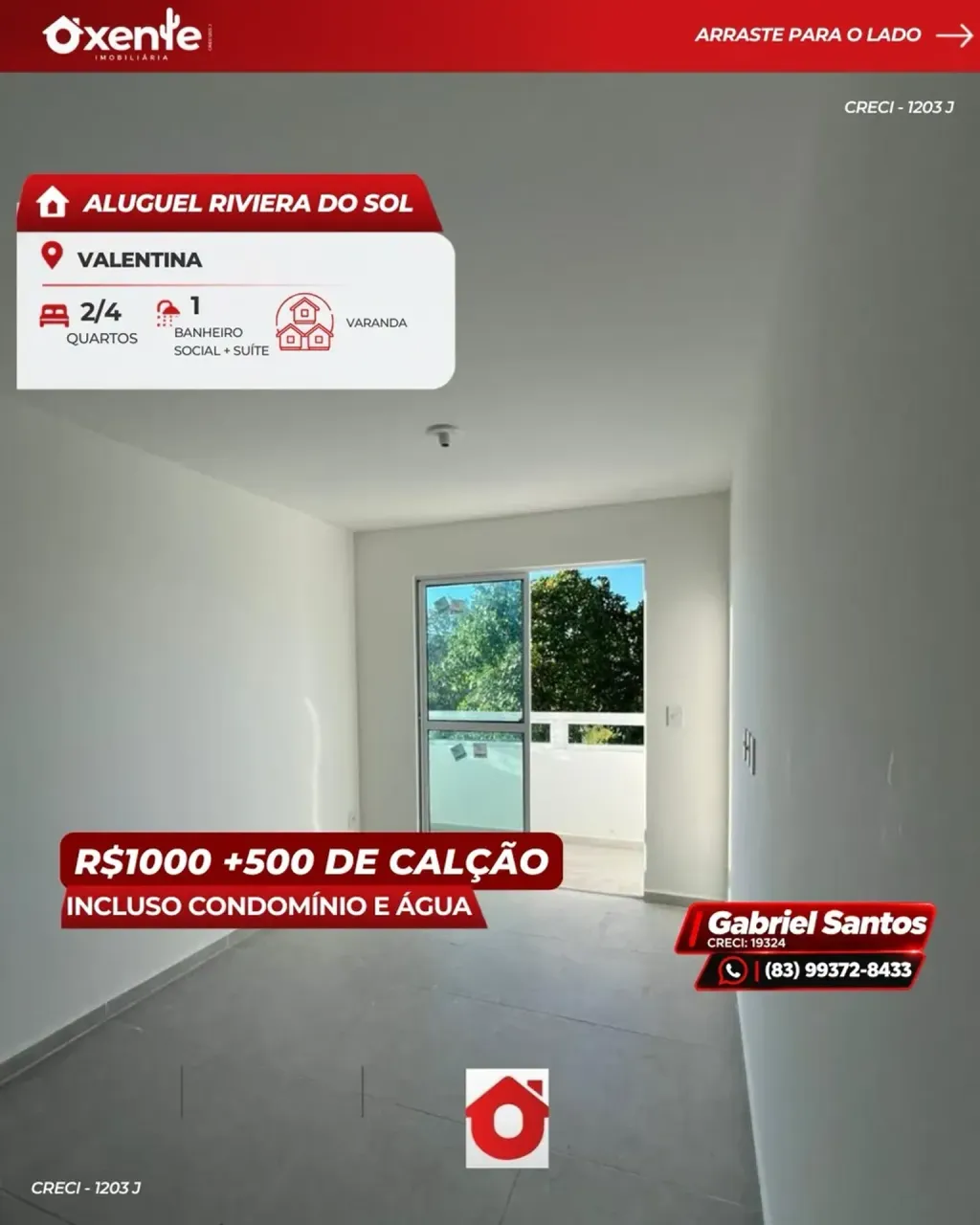 2-bedroom apartment in a building with a pool