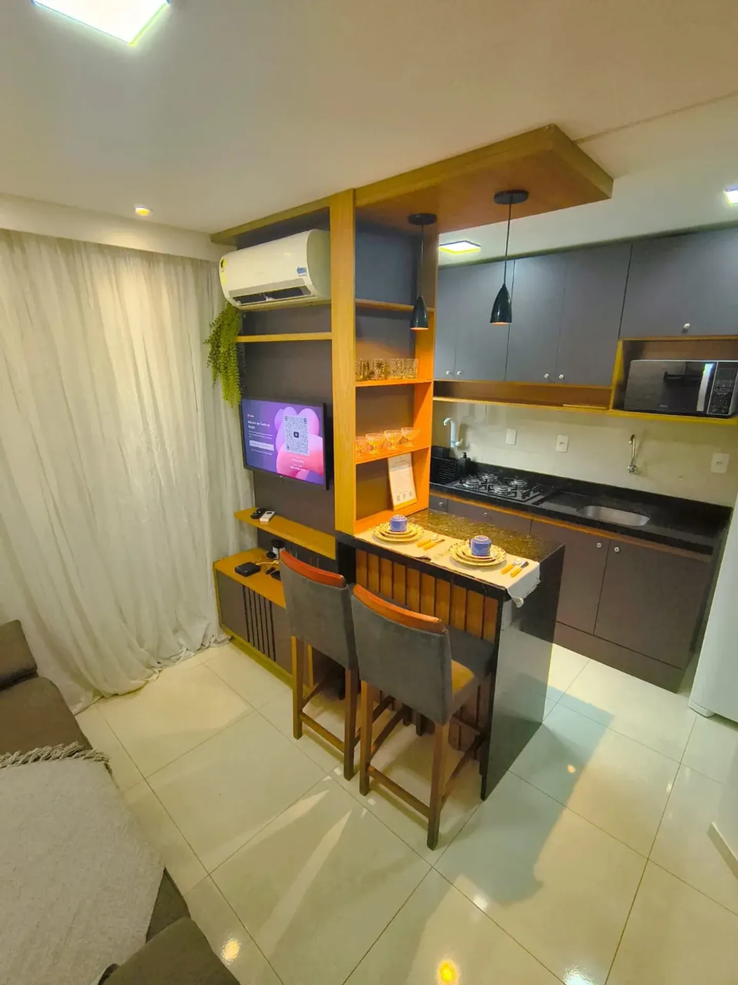 Apartamento mobiliado de 1 quarto com cozinha americana — photo 10