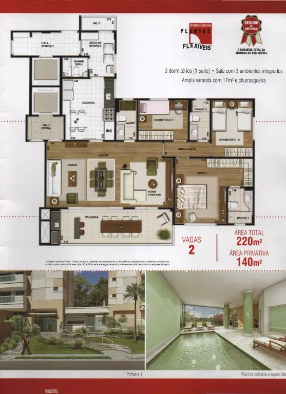 3-bedroom apartment on the 6th floor (top level) — photo 39