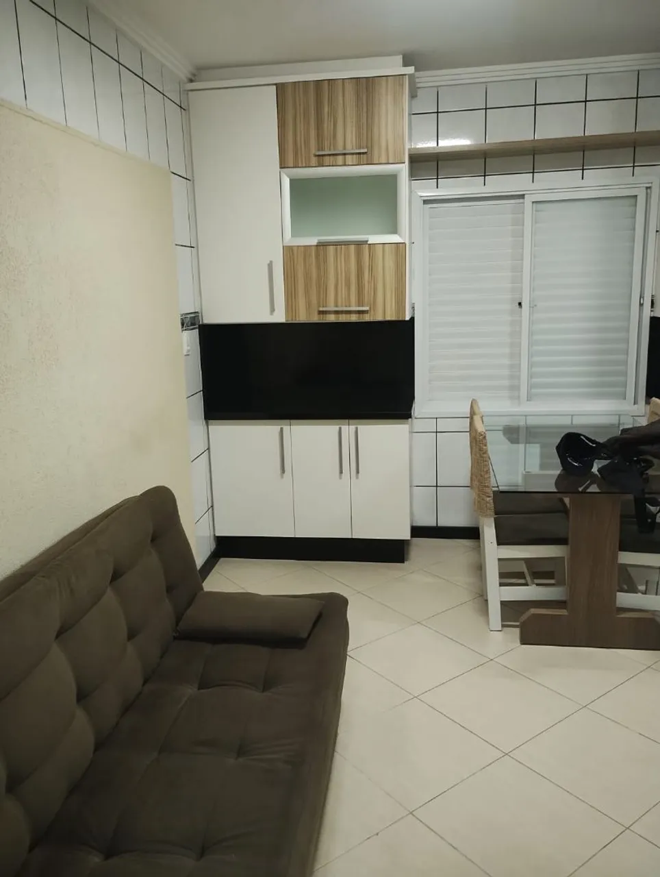 Furnished studio with 1 bedroom and 1 bathroom