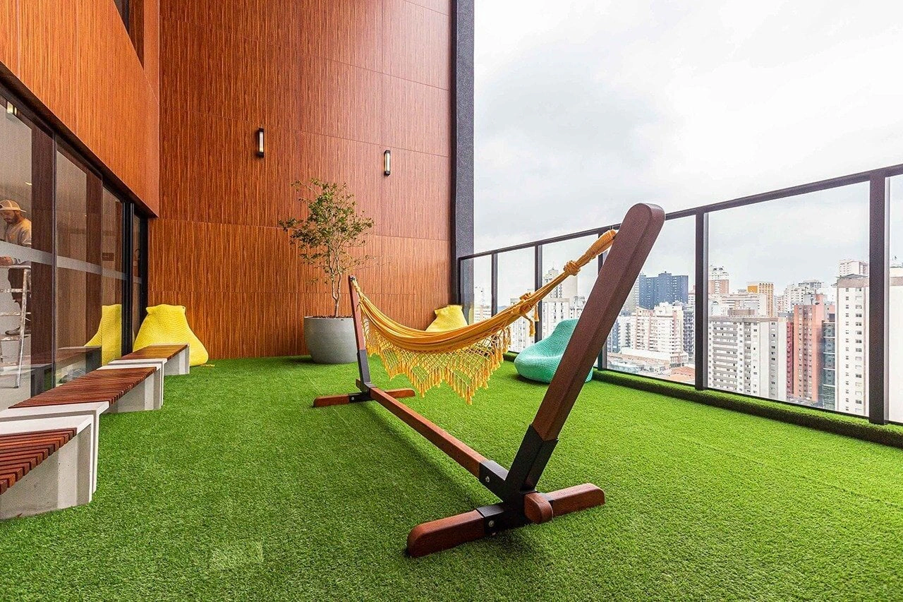 Home office in a one-bedroom apartment, 29 m² — photo 23