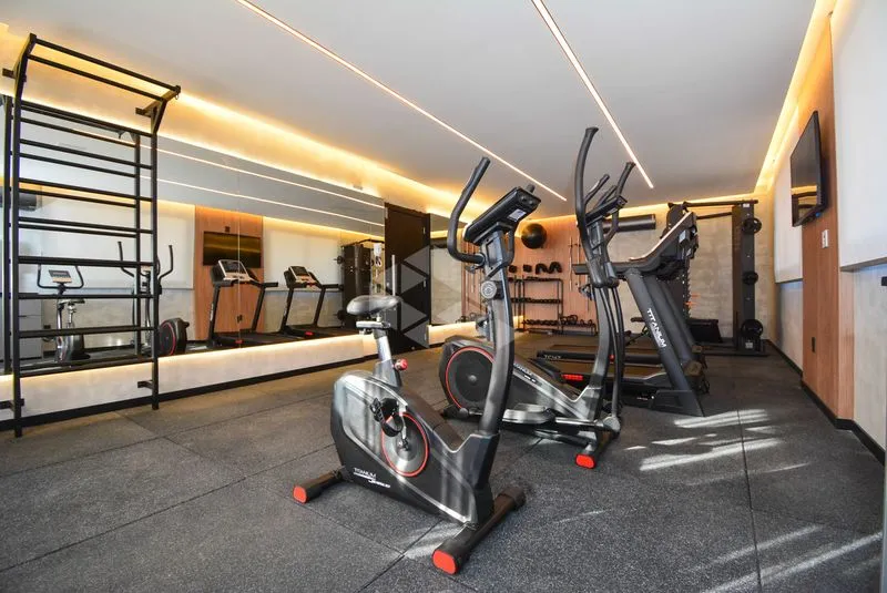 75 m² apartment with a grill on the balcony and a water view — photo 46