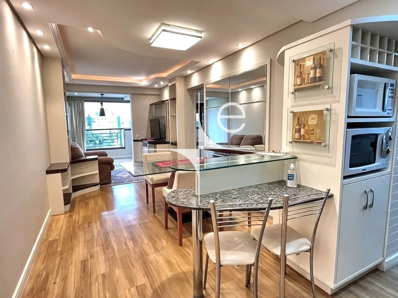 2-bedroom apartment in a building with a sauna