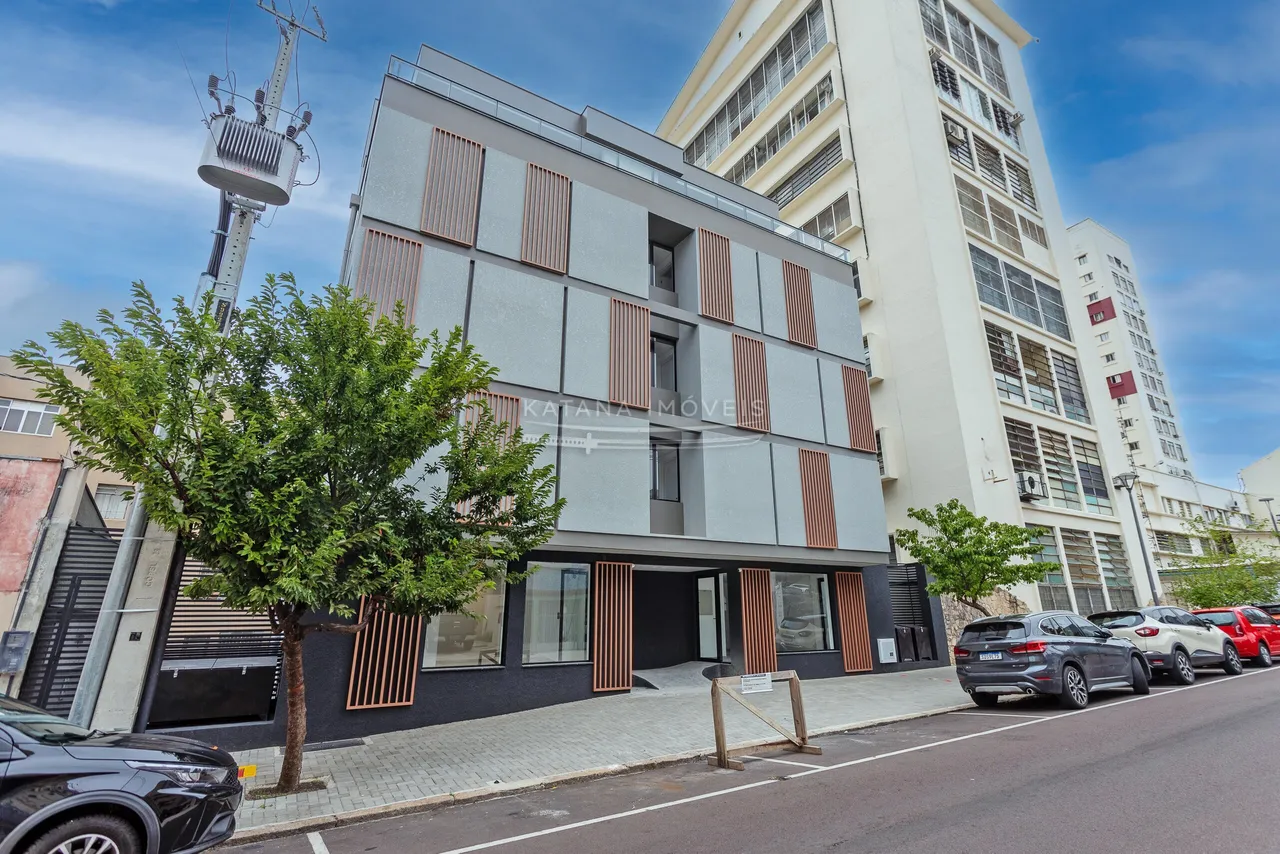 Apartamento de 1 quarto com cozinha compacta e box de vidro — photo 13