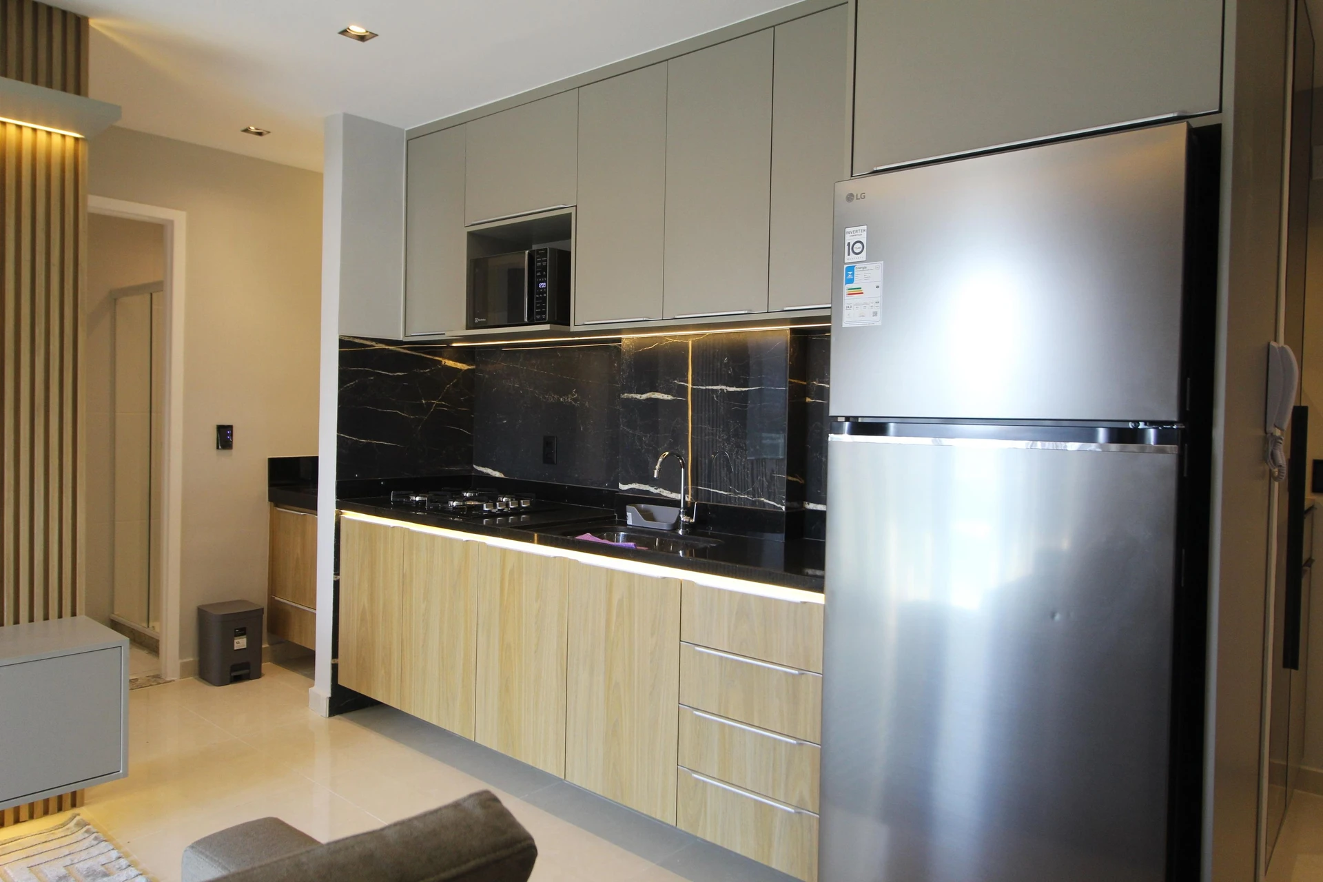 Furnished studio in a building with a sauna — photo 6