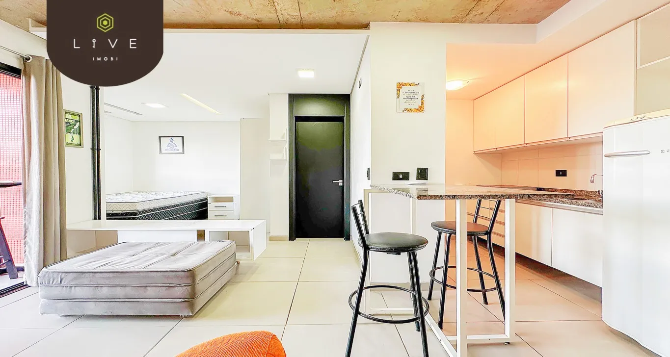 Furnished studio 46 m² with balcony on the 2nd floor