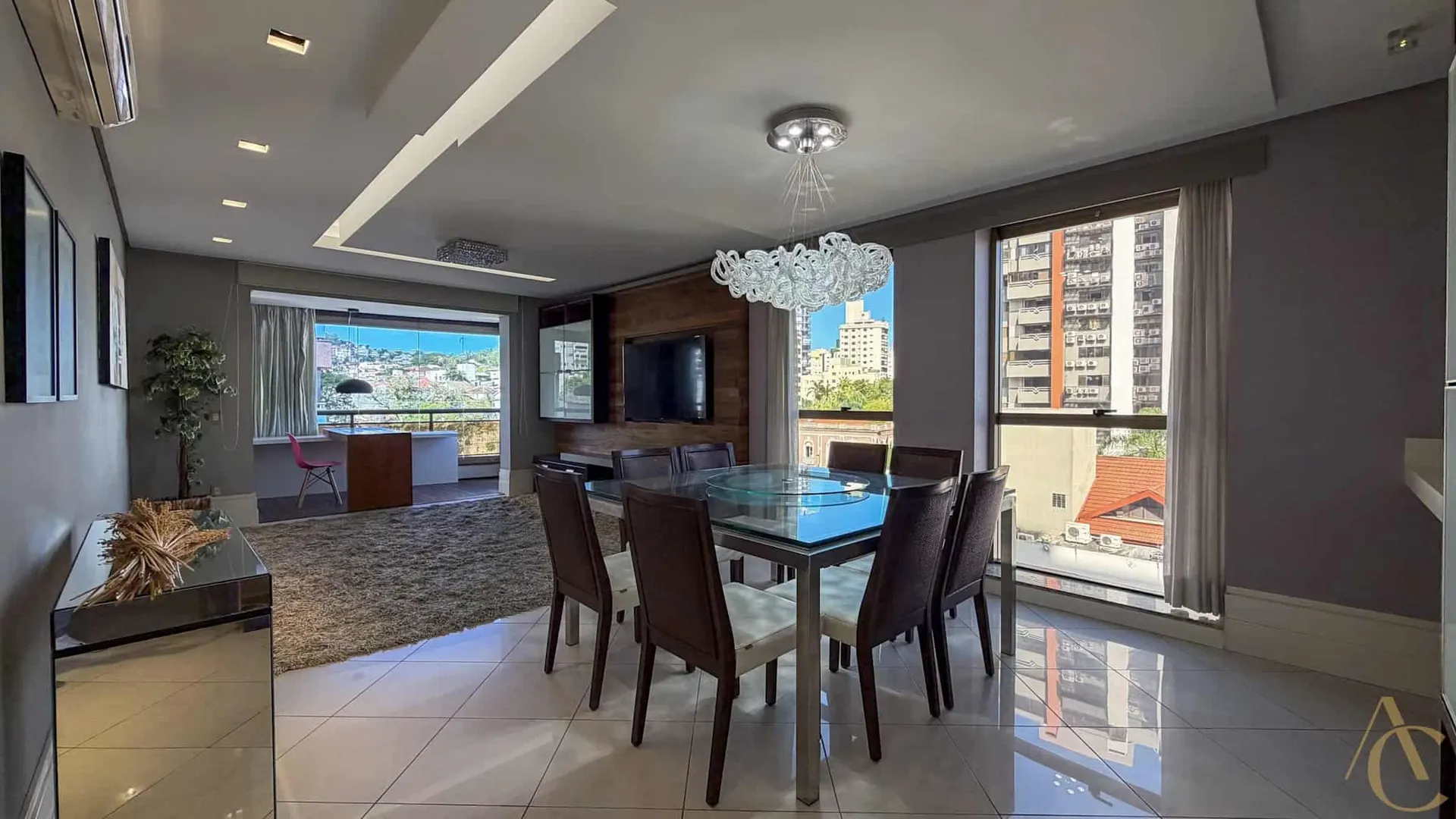 Rental apartment with 3 bedrooms and an open-plan kitchen