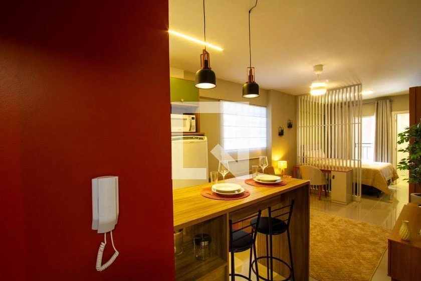 35 m² studio with a home office and a washing machine — photo 5