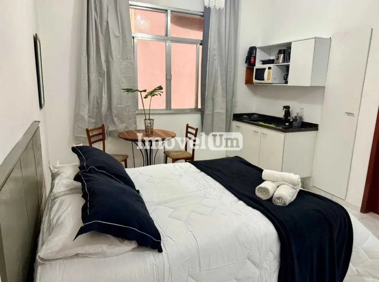 Furnished 1-bedroom apartment with compact kitchenette — photo 2
