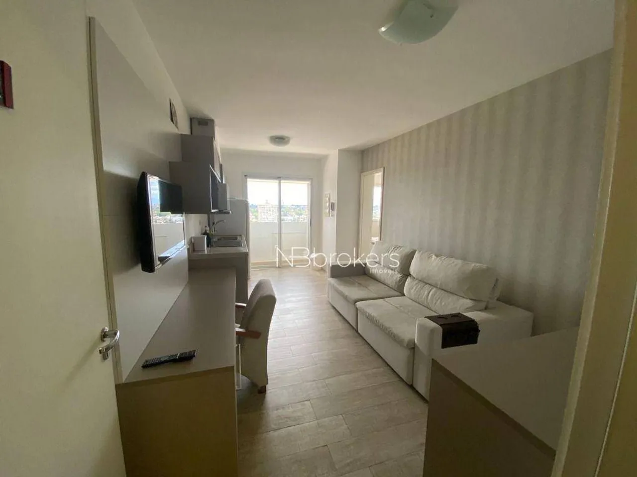 Furnished 59 m² apartment with 1 bedroom and balcony