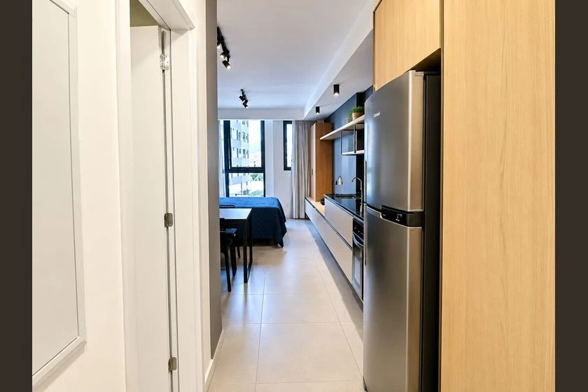 Studio mobiliado com 1 quarto e cozinha americana — photo 5