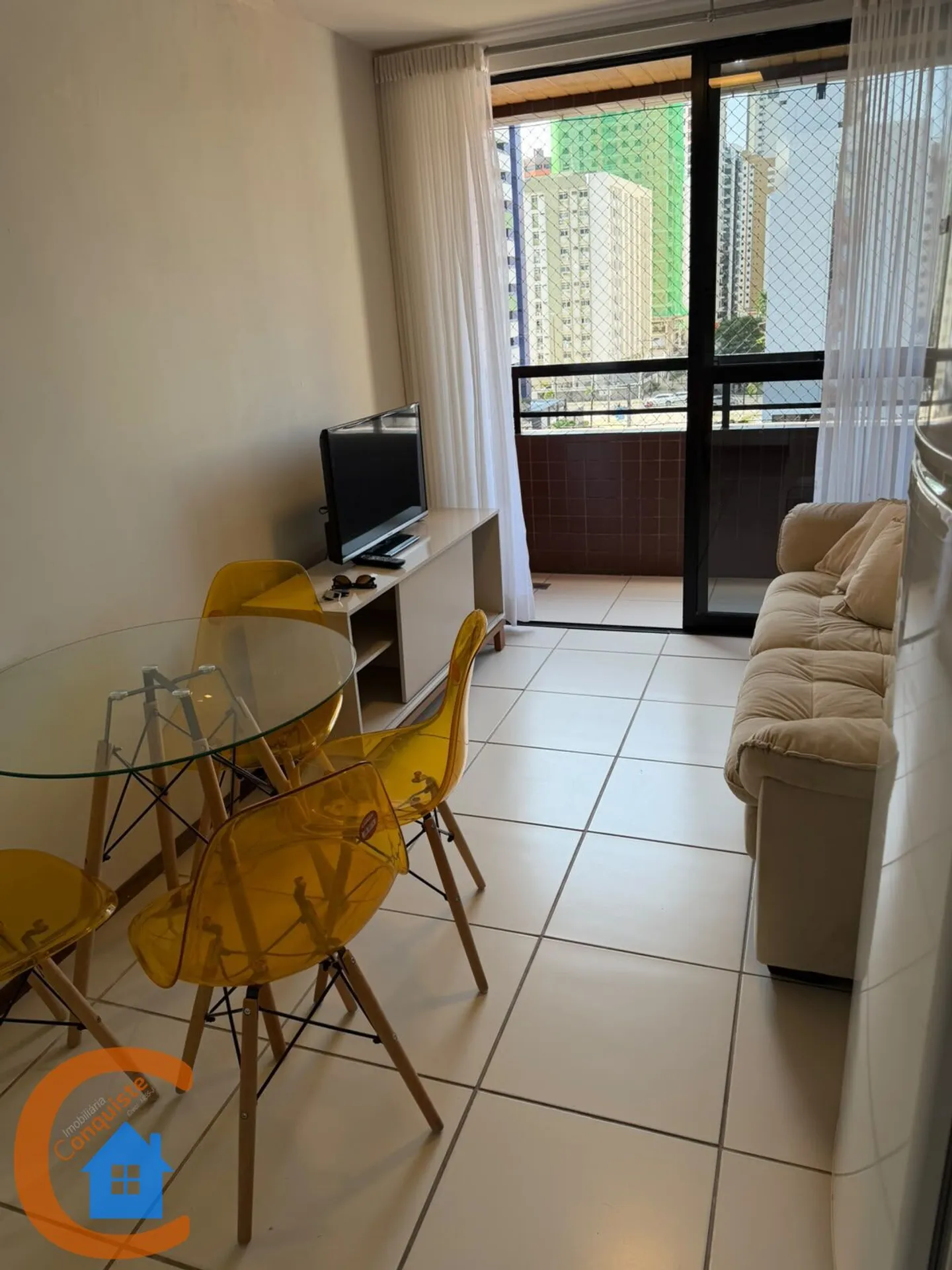 Furnished apartment, 38 m², with a washing machine