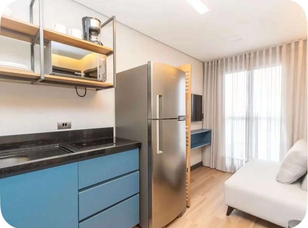 1 quarto e piso de madeira ou laminado: apartamento de 60 m² — photo 7