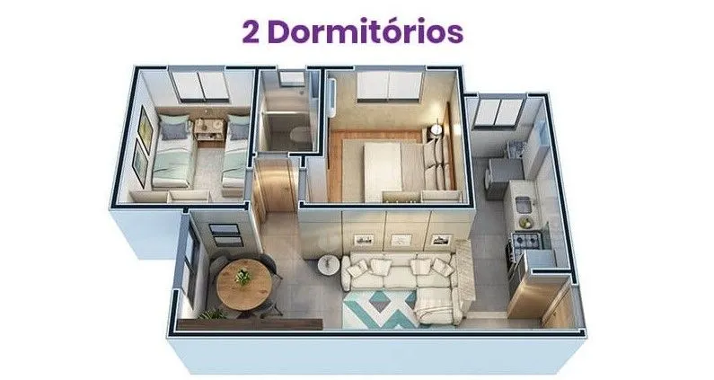 2-bedroom apartment in a building with a coworking space — photo 34