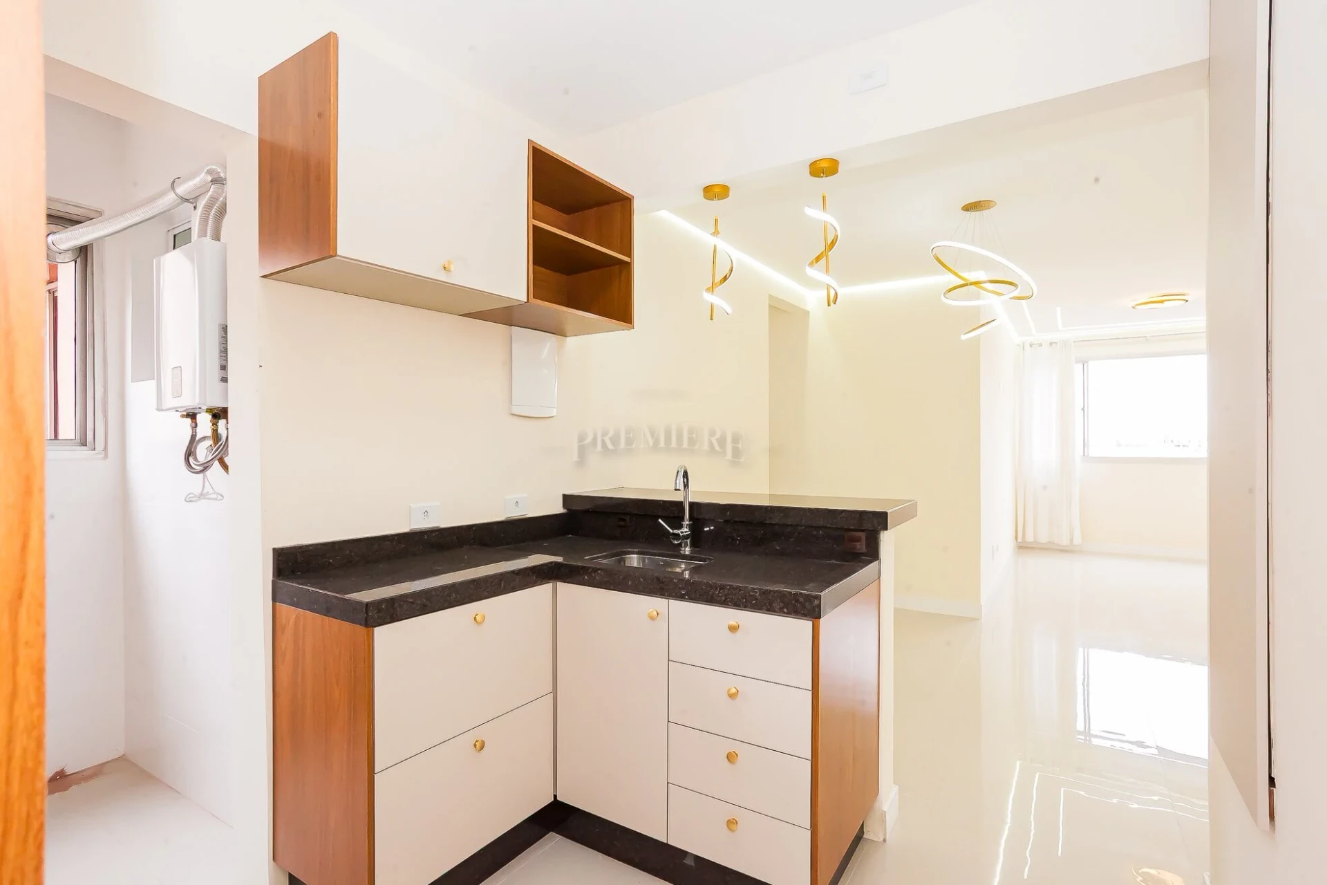 3-bedroom apartment with an American-style kitchen