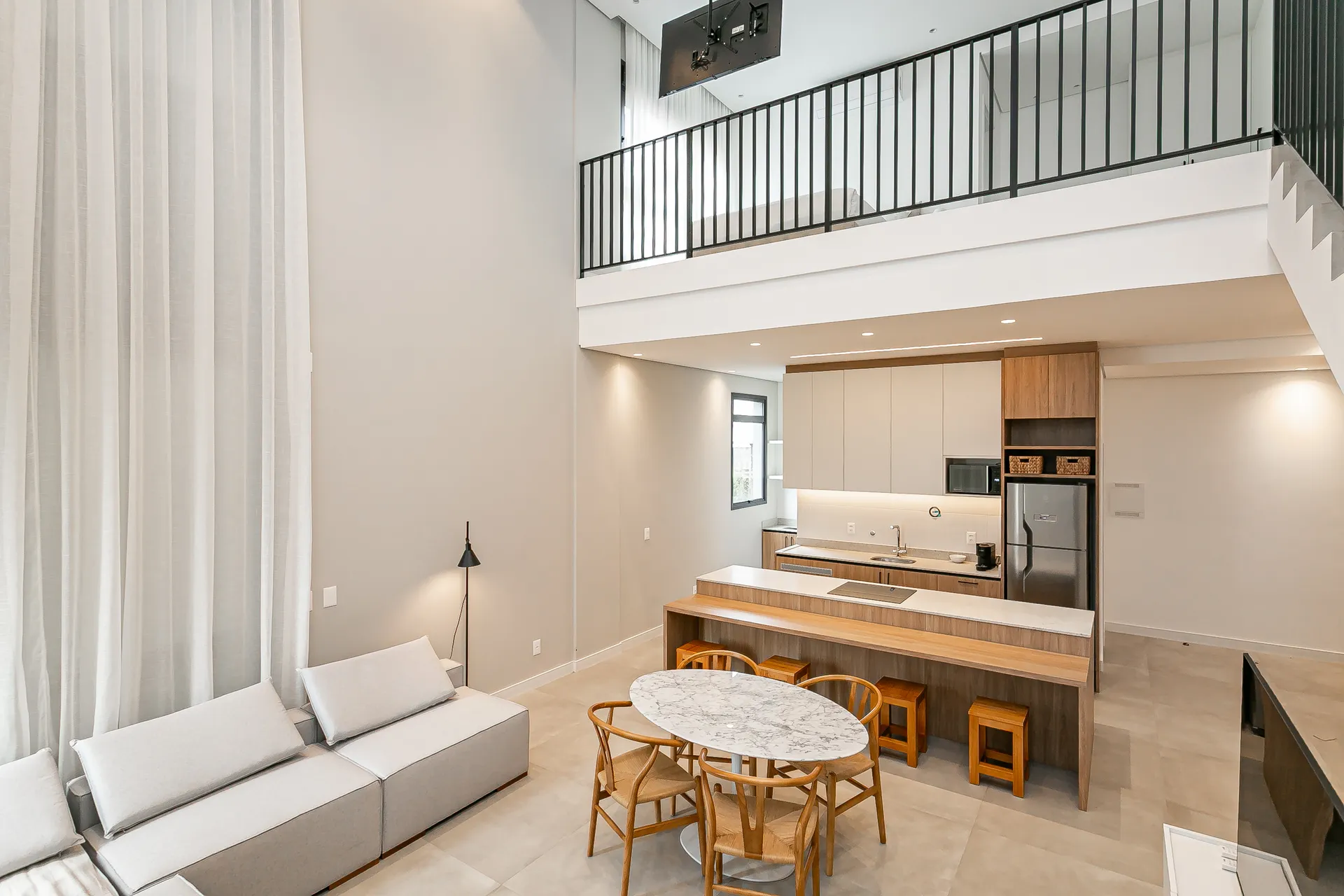Apartamento mobiliado de 90 m² com 1 quarto e cozinha integrada — photo 7