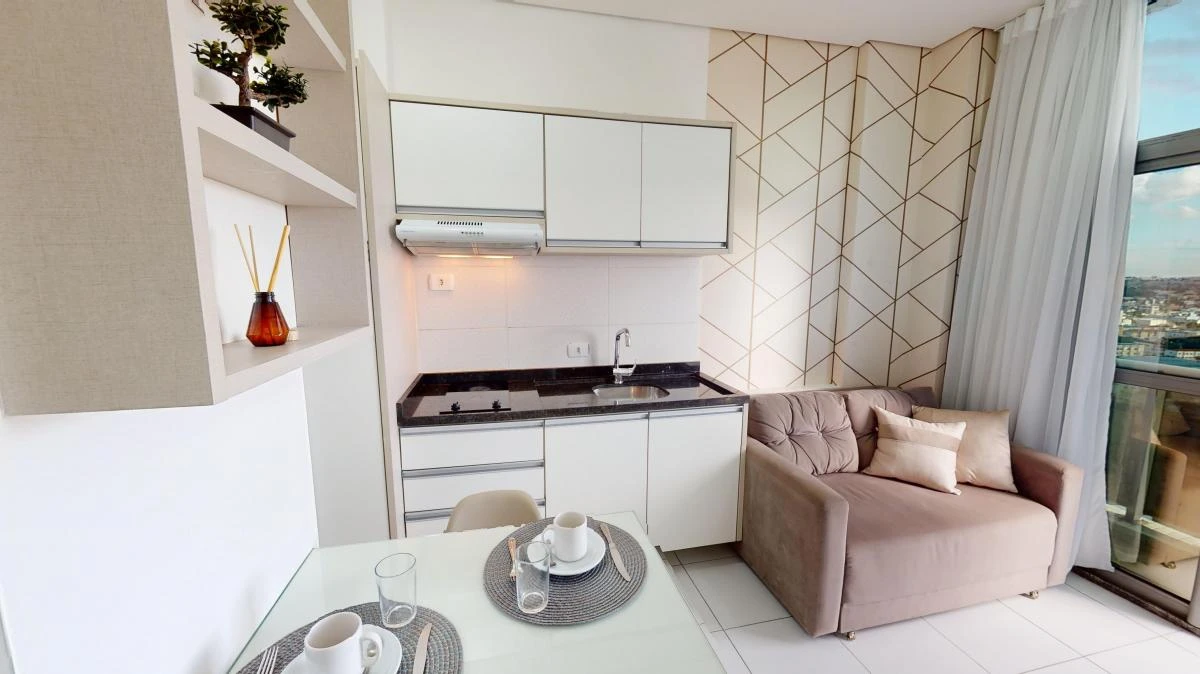 1 quarto e espaço de home office: apartamento de 25 m² — photo 12