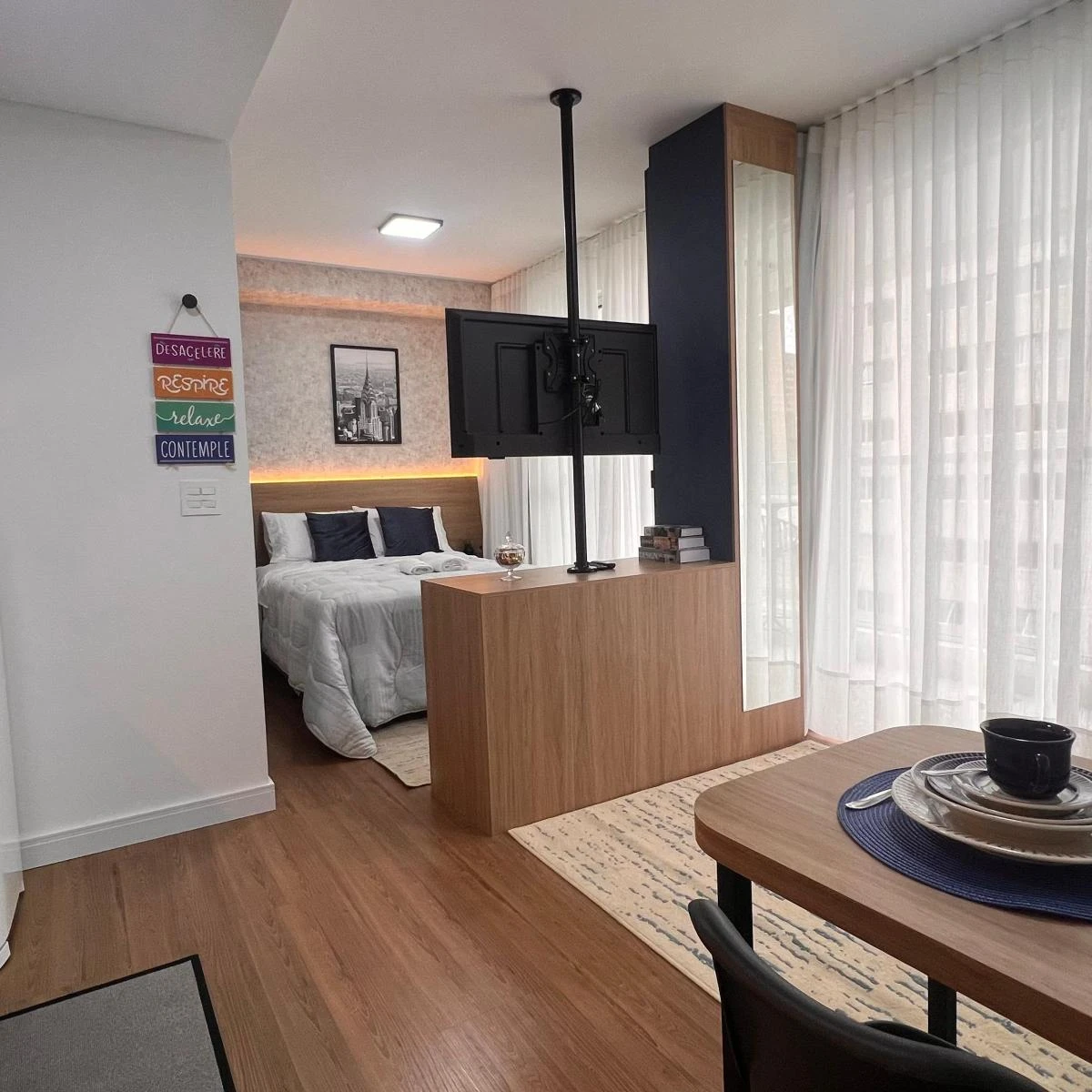 Departamento amueblado de 34 m² y 1 dormitorio en Curitiba — photo 2