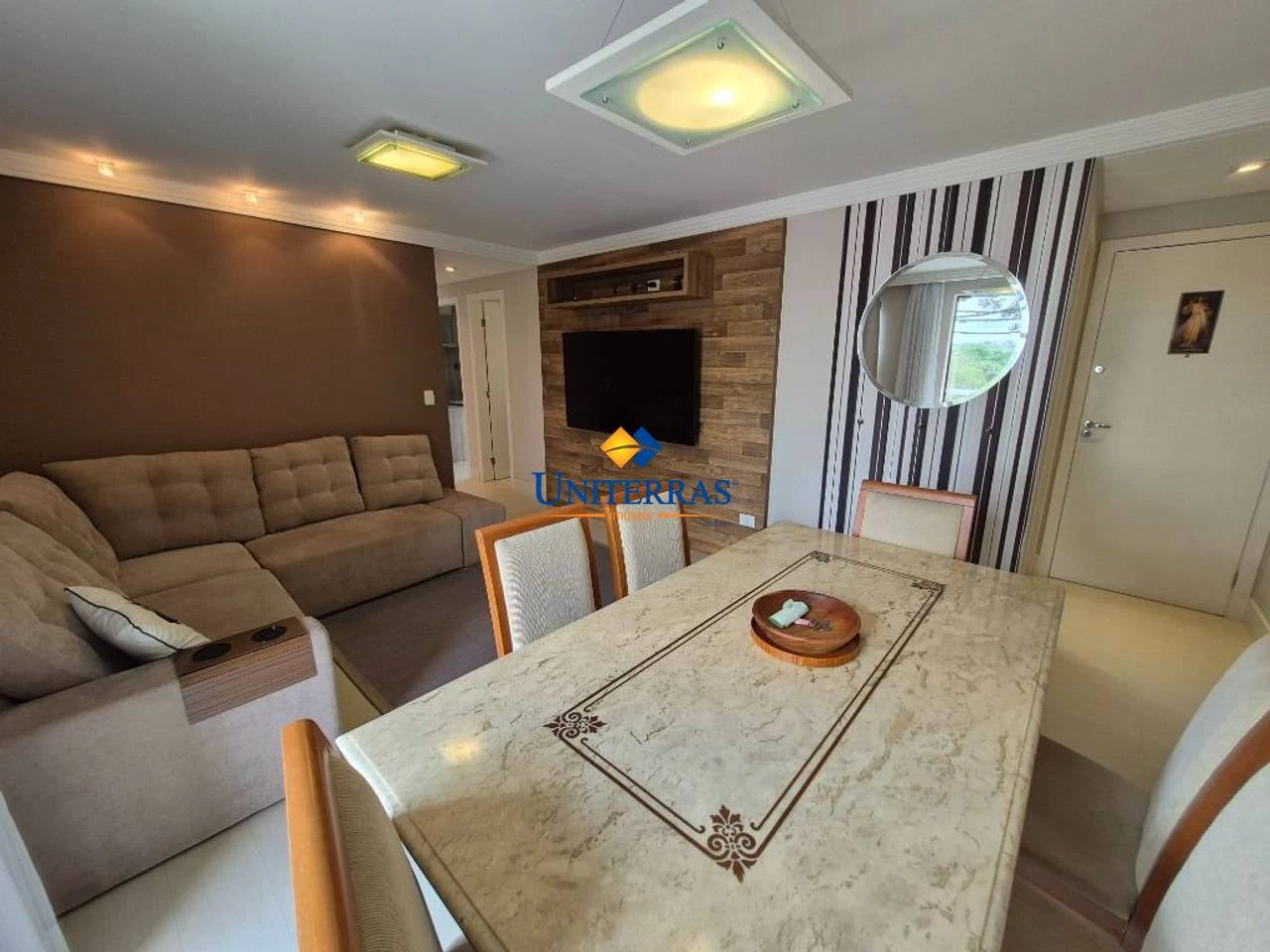 Furnished apartment, 74 m², with a grill on the balcony