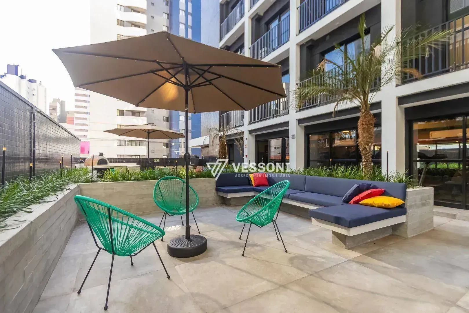 Furnished studio 19 m² with balcony and private BBQ — photo 23