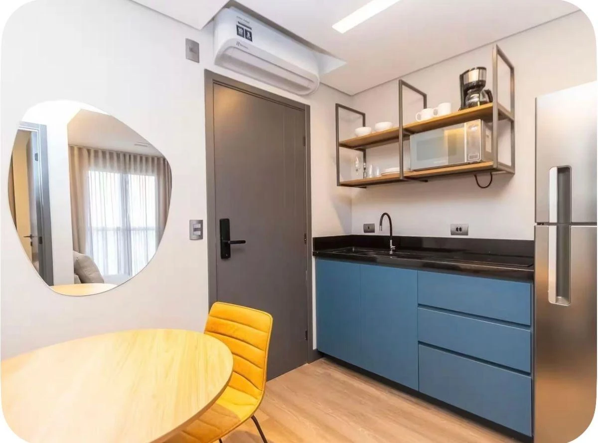 1 quarto e piso de madeira ou laminado: apartamento de 60 m² — photo 10