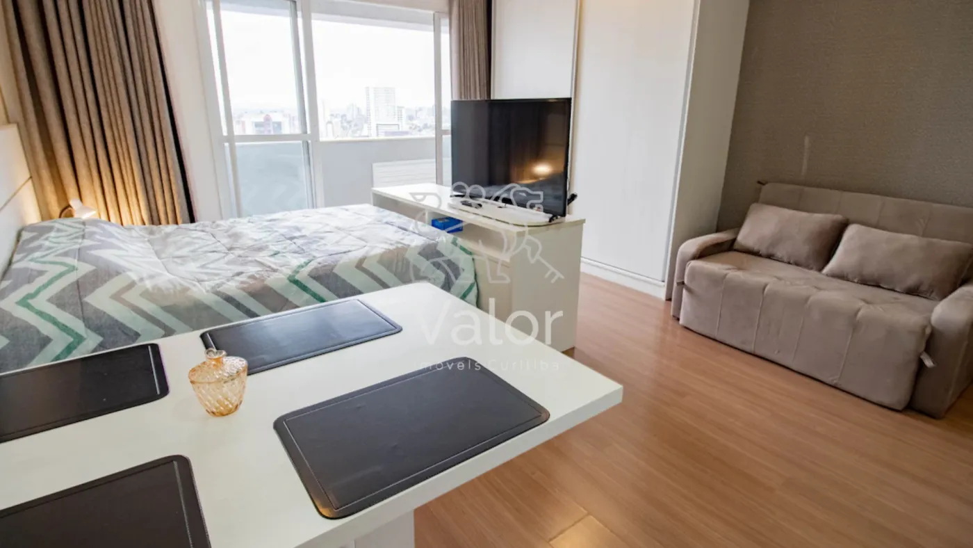 Furnished studio, 33 m², with a washing machine